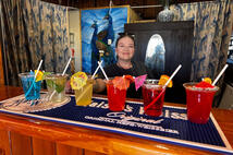 Rainbow cocktails